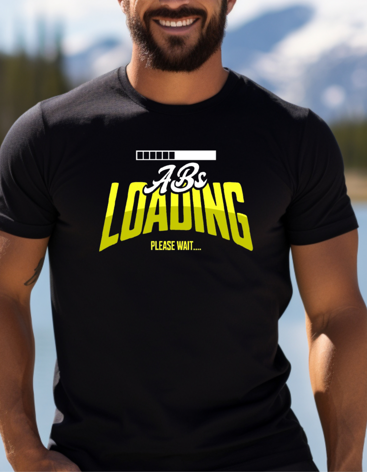 Abs Loading Please Wait -T Shirt Male